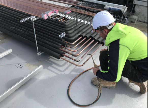 HVAC equipment installation